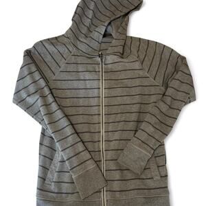 Grey lululemon striped hoodie